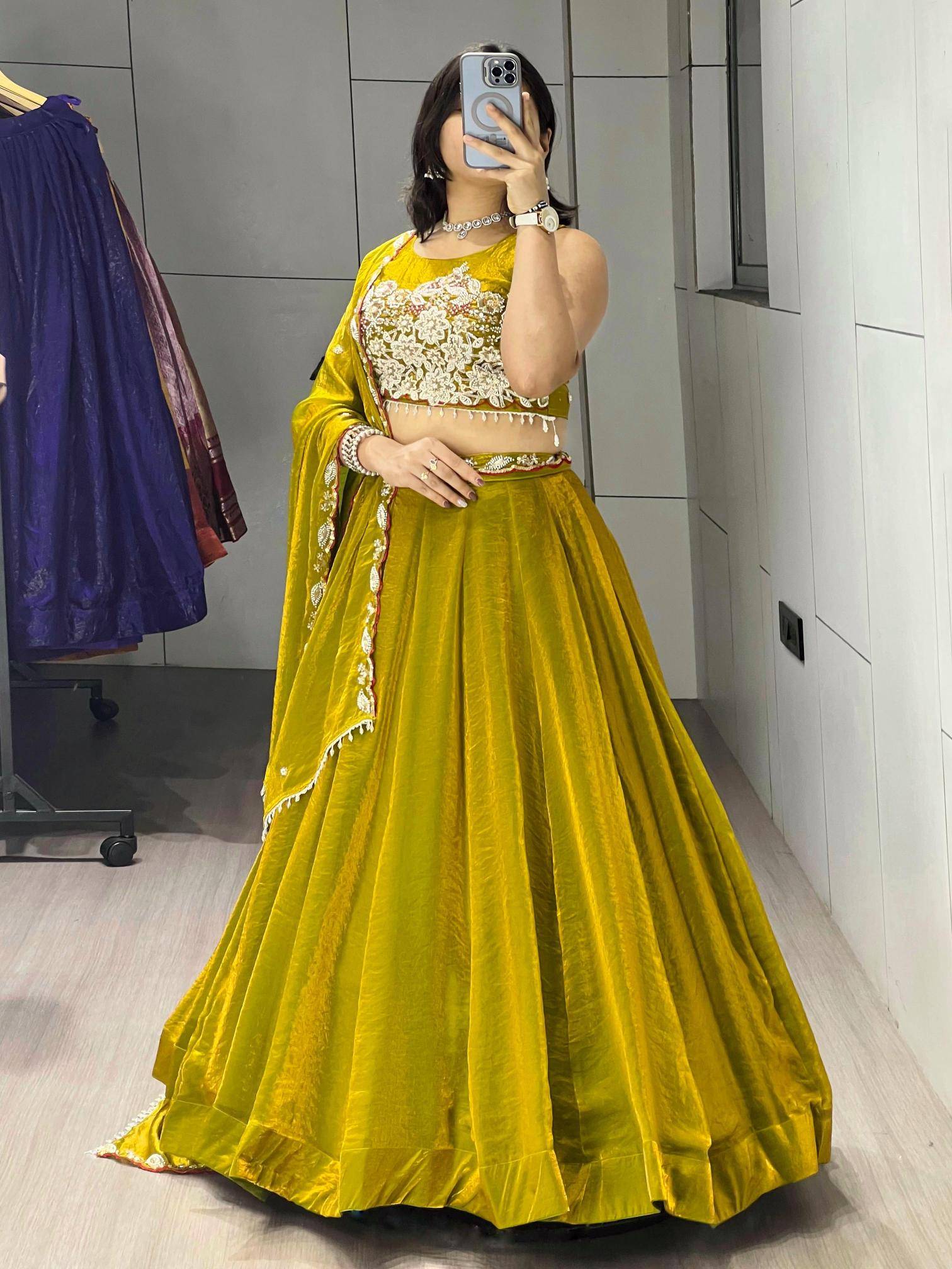 GRTN8 125 ANTIQGLD Fendy Wholesale lehenga suppliers in Mumbai